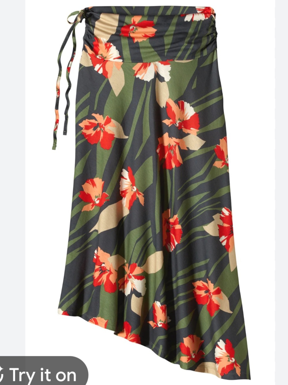 Patagonia Kamala Convertible Skirt/Dress Floral Asymmetric A-Line